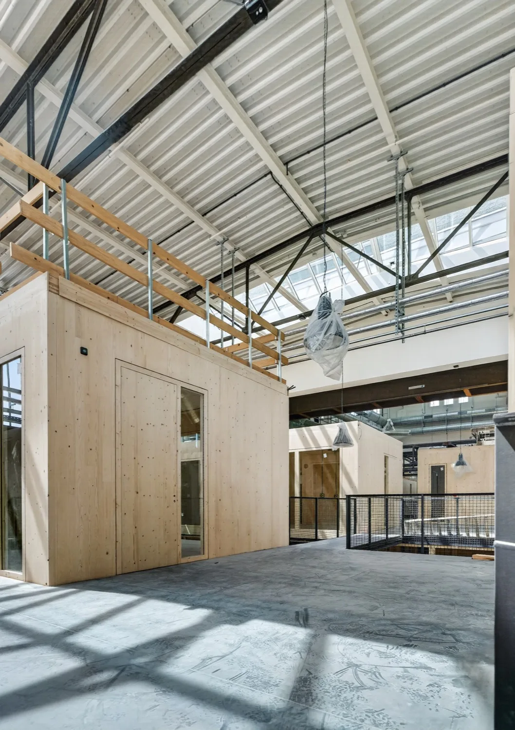 Oberlichter der denkmalgeschützten Jutierhalle in München